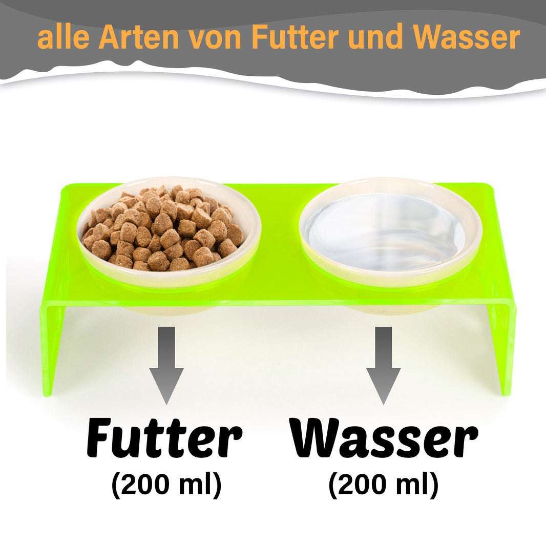 Plexi Futternapf Grün
