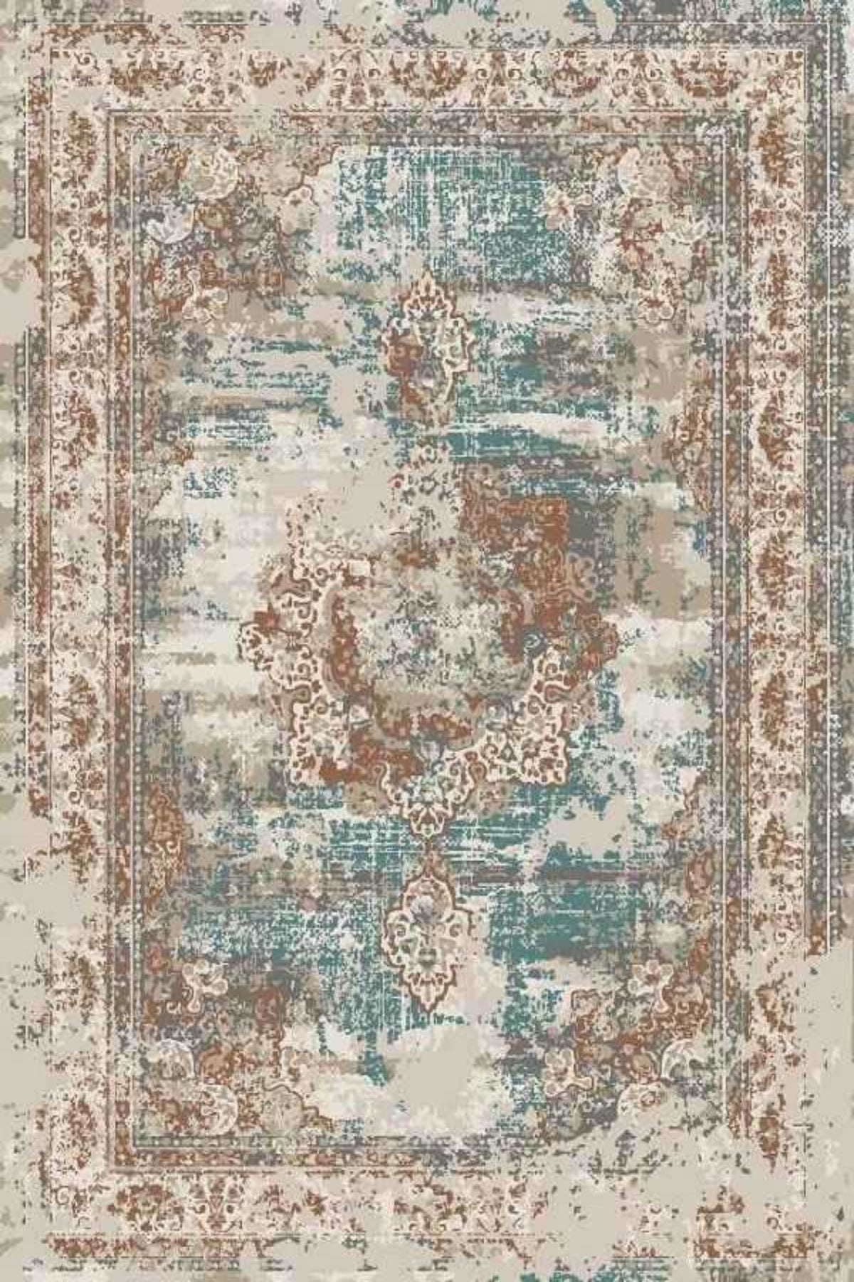 Yakut Digital Premium Teppich – Rutschfeste Unterseite | Waschbar | Weich & Strapazierfähig