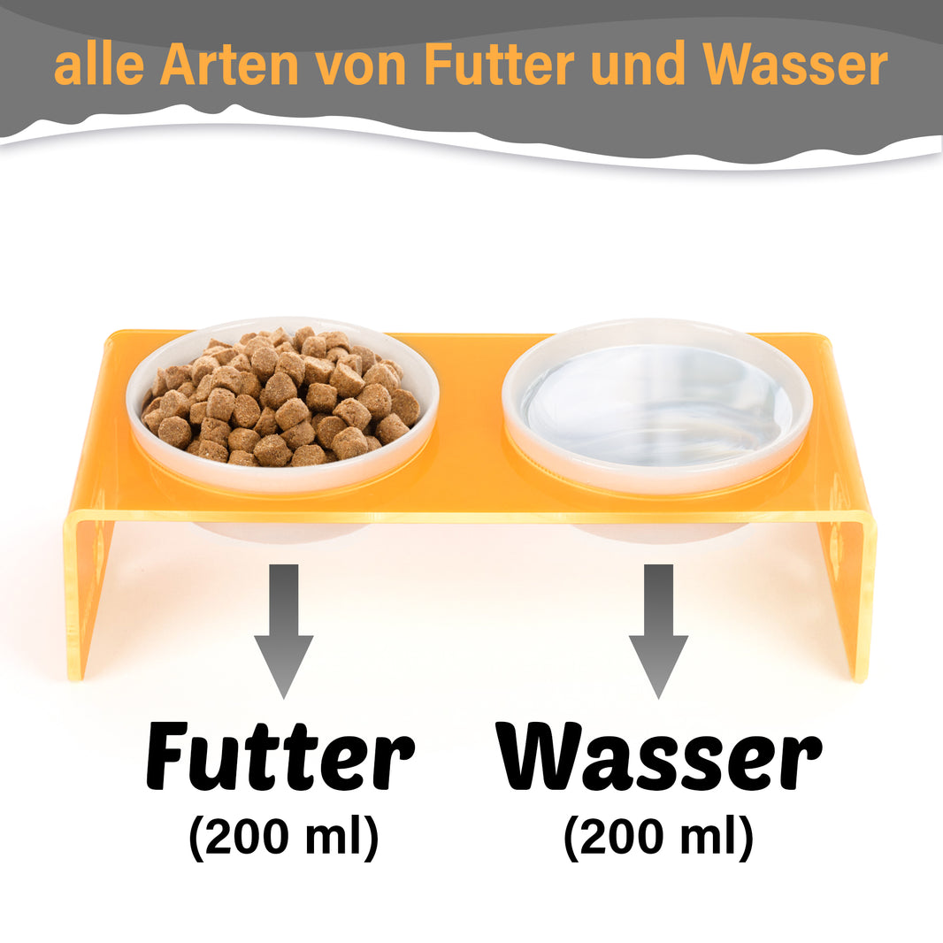 Plexi Futternapf Orange