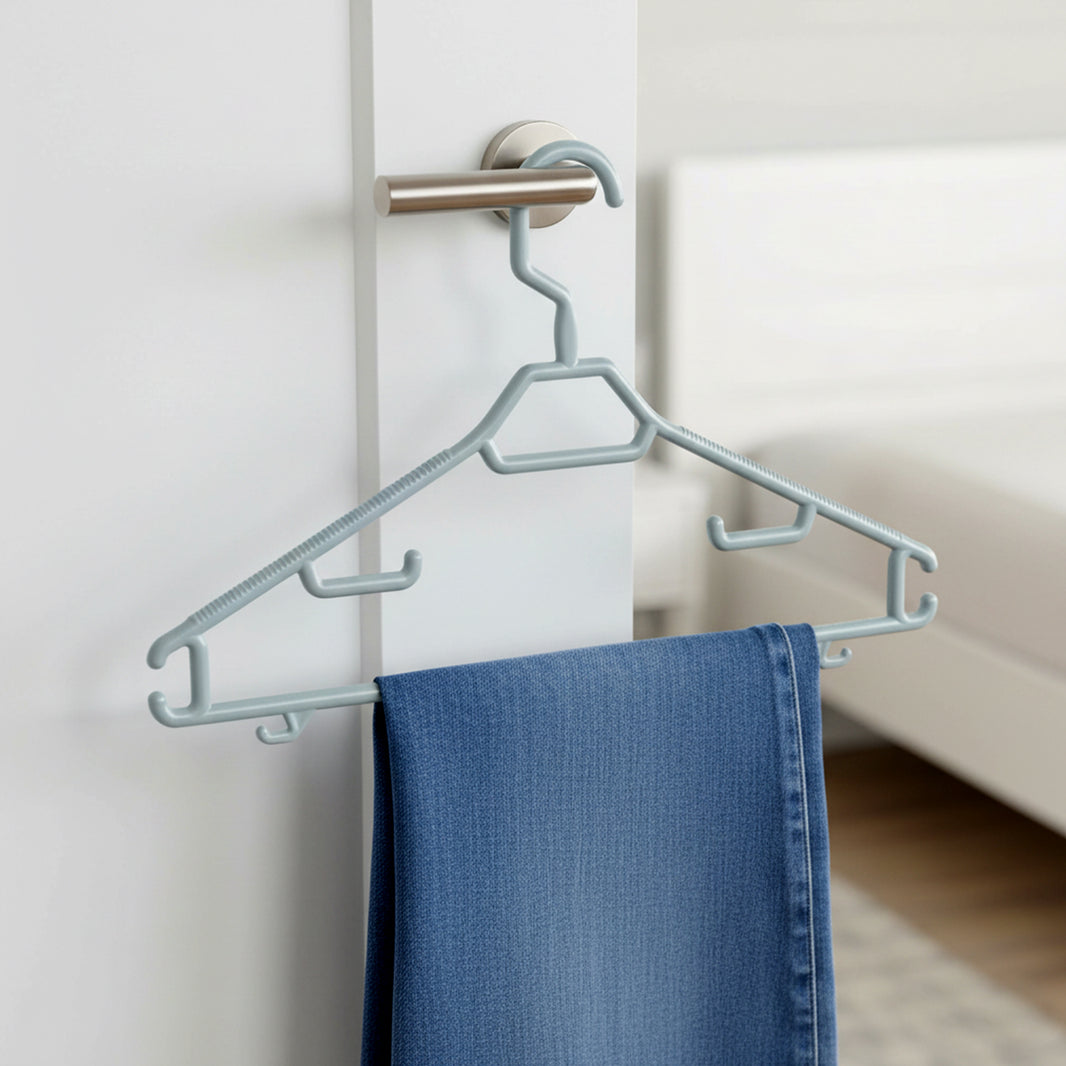 Evelux Eko Kleiderbügel 6 Stück Grau